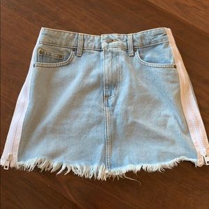 Carmar denim mini skirt